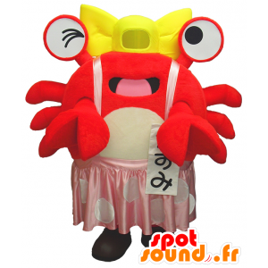 Kasumi-chan maskot, rød krabbe, kreps - MASFR26183 - Yuru-Chara japanske Mascots