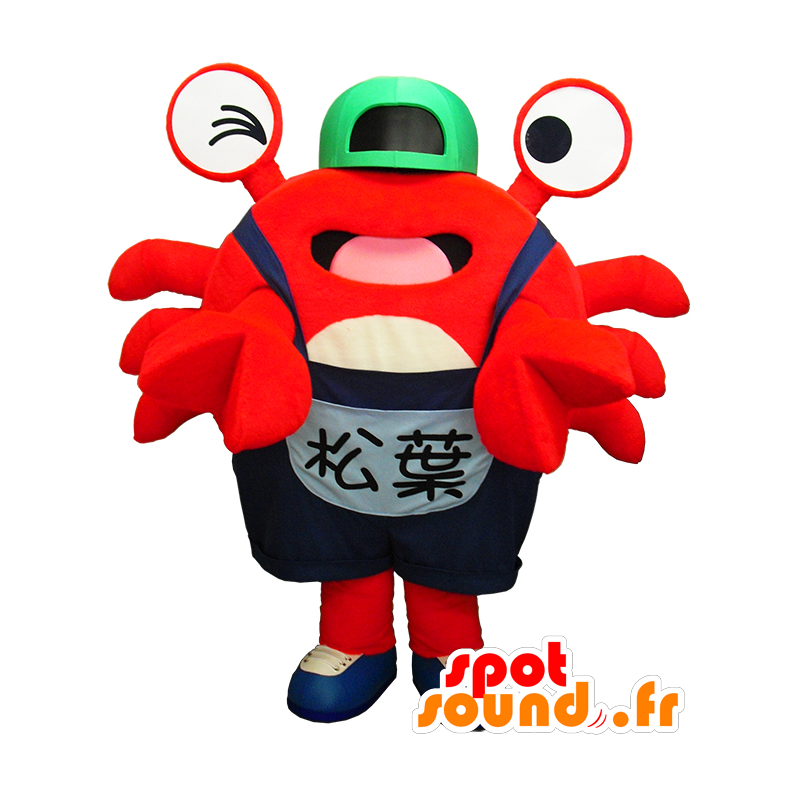 Mascot Pin-kun, red crab with a cap - MASFR26184 - Yuru-Chara Japanese mascots