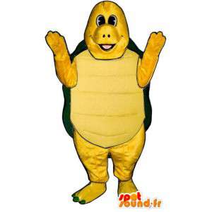 Mascotte de tortue jaune et verte. Costume de tortue - MASFR006911 - Mascottes Tortue