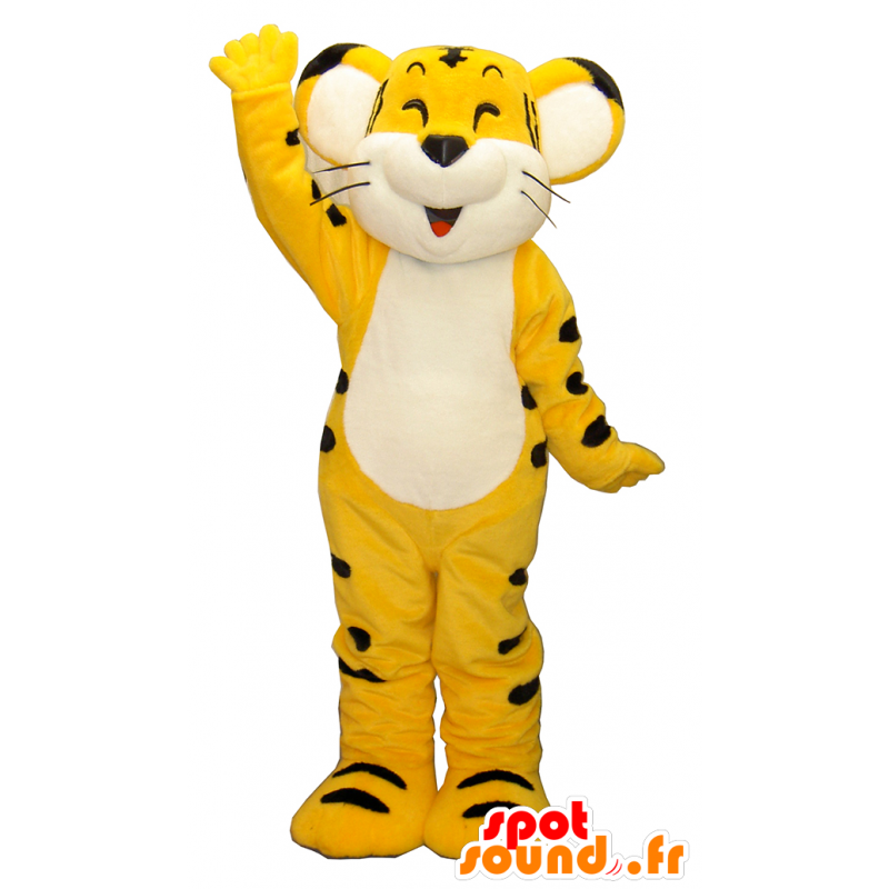 ゆるキャラマスコット日本人 の 黄色の虎のマスコット トライくん 笑顔とかわいいです 色変更 変化なし 切る L 180 190センチ 撮影に最適 番号 服とは 写真にある場合 番号 付属品 番号