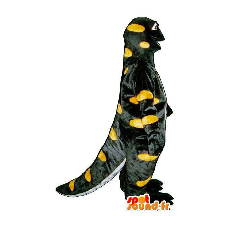 Mascot av svart og gult salamander. Costume salamander - MASFR006913 - Snake Maskoter