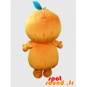 Pon-chan maskot, pomeranč, mandarinka, s velkou hlavou - MASFR26383 - Yuru-Chara japonské Maskoti