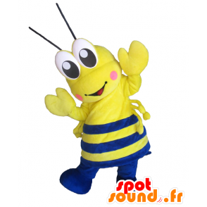 Mascot Jackie, lagosta, gigante amarelo e azul lagostins - MASFR26466 - Yuru-Chara Mascotes japoneses