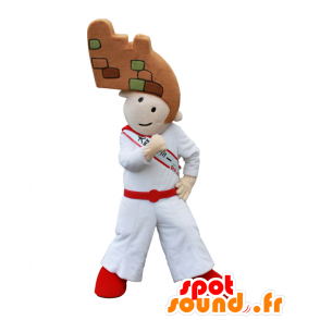 Ohno mascot Joe, white man with a big head - MASFR26469 - Yuru-Chara Japanese mascots