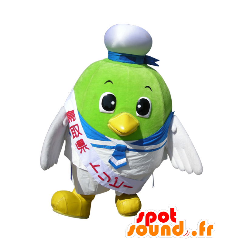 Toripi Maskottchen grüne Vogel in Seemann gekleidet - MASFR26517 - Yuru-Chara japanischen Maskottchen