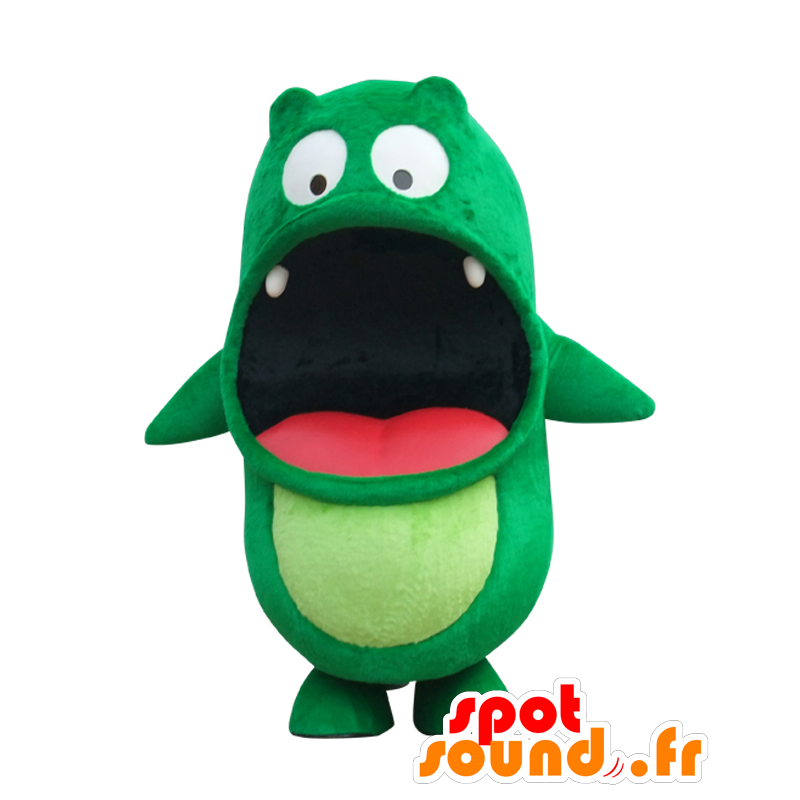 Puchibozaurusu mascotte, mostro verde e rosso con i denti - MASFR26525 - Yuru-Chara mascotte giapponese