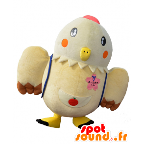 Lie kun maskot, big béžová kuřecí Kamikawa - MASFR26605 - Yuru-Chara japonské Maskoti