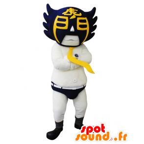 Tokyo zápasník maskot, s černou a žlutou maskou - MASFR26610 - Yuru-Chara japonské Maskoti