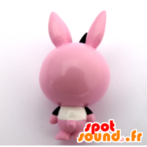 Mascote Keychain, grande coelho rosa, preto e branco - MASFR26769 - Yuru-Chara Mascotes japoneses