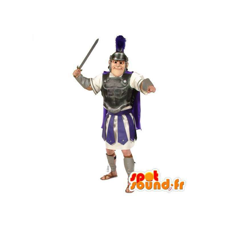 Mascotte de gladiateur traditionnel. Costume d'époque - MASFR006967 - Mascottes de Soldats