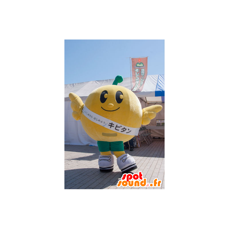 Kibitan maskot, appelsin, mandarin gigant - MASFR26770 - Yuru-Chara japanske Mascots