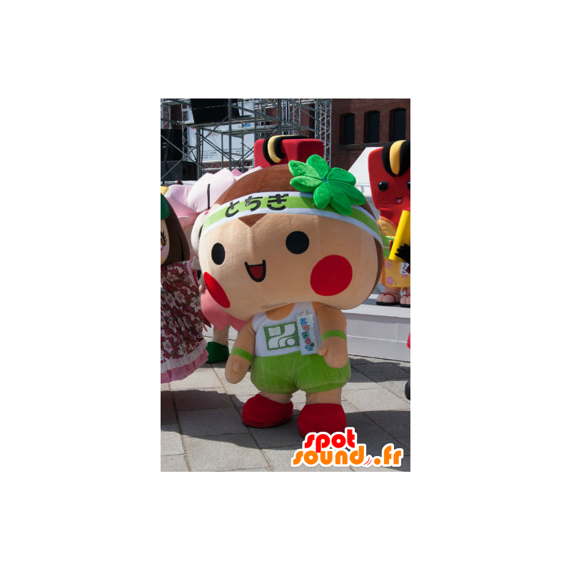 Tochimaru kun maskot, atletisk dreng - Spotsound maskot kostume