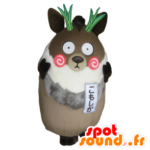 Komoshika Maskottchen saro, Japanisch braune Tier - MASFR26792 - Yuru-Chara japanischen Maskottchen