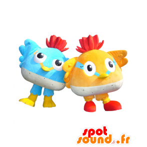 Clicker mascots and Kurippi, large colorful birds - MASFR26848 - Yuru-Chara Japanese mascots