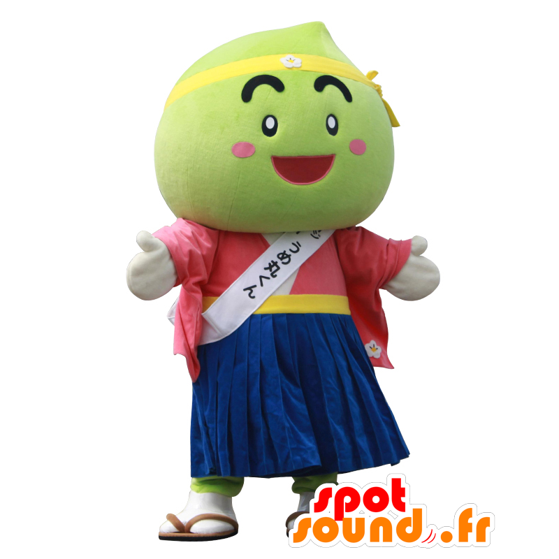 Maskot Umemaru kun, obří zelená švestka - MASFR26852 - Yuru-Chara japonské Maskoti