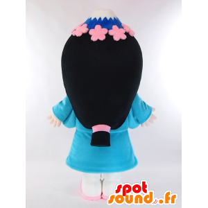 Sakuyachan mascot, brunette girl dressed in blue - MASFR26892 - Yuru-Chara Japanese mascots