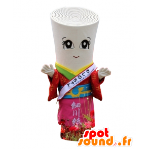 Mascot Washino Chan, białego papieru rolki - MASFR26894 - Yuru-Chara japońskie Maskotki