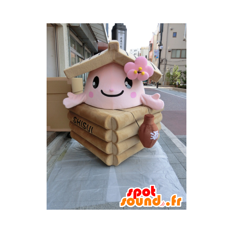 Maskotti Ido-KKO, pieni puutalo - MASFR27012 - Mascottes Yuru-Chara Japonaises