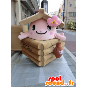 Mascot Ido-KKO, pequena casa de madeira - MASFR27012 - Yuru-Chara Mascotes japoneses