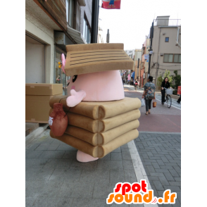 Mascot Ido-KKO, kleine houten huis - MASFR27012 - Yuru-Chara Japanse Mascottes