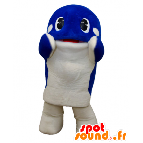 Mascotte de Kaio, dauphin bleu et blanc géant - MASFR27022 - Mascottes Yuru-Chara Japonaises