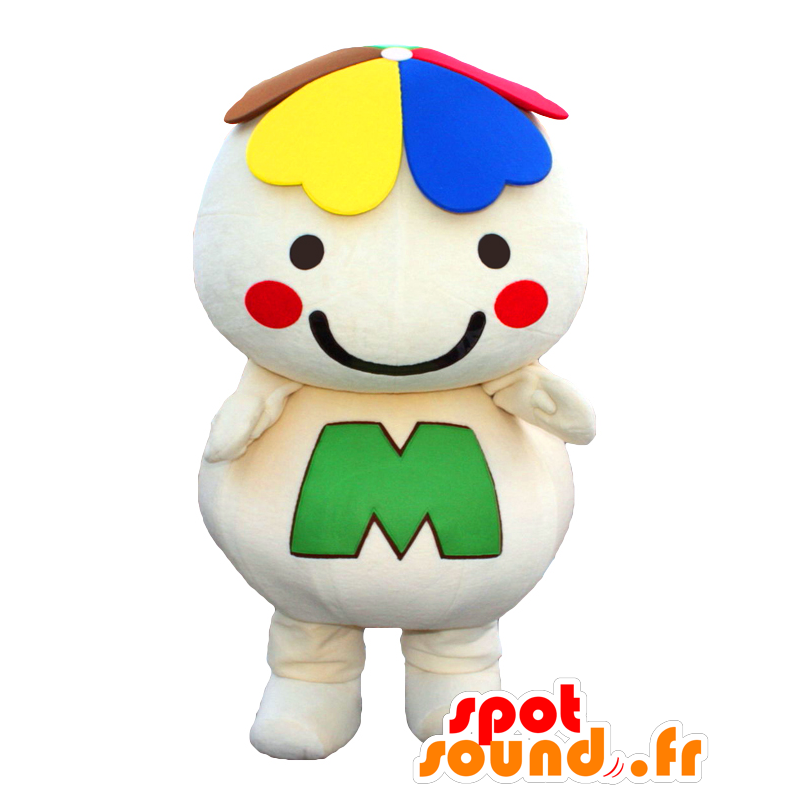 Maskot Midorin běloch, s úsměvem jetele - MASFR27090 - Yuru-Chara japonské Maskoti