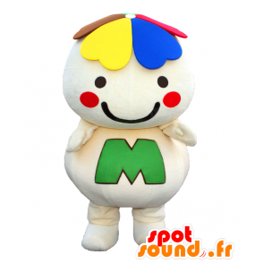 Maskot Midorin běloch, s úsměvem jetele - MASFR27090 - Yuru-Chara japonské Maskoti