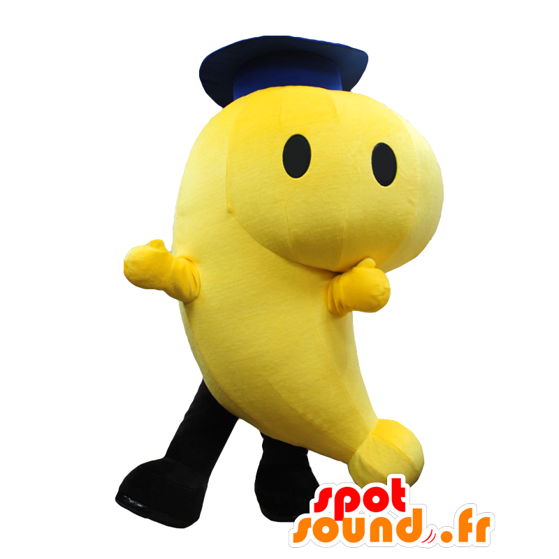 Happi Yon maskot, grodyngel, jätte gul fisk - Spotsound maskot