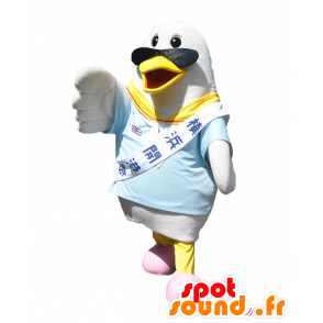 Mascotte de Hummer-kun, mouette blanche avec des lunettes - MASFR27121 - Mascottes Yuru-Chara Japonaises