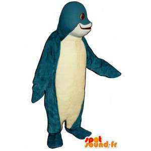 Maskottchen-gestreiften Delphin. Dolphin Kostüm - MASFR007007 - Maskottchen Dolphin