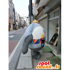 Mascot Mar Tan, homem cinza e branco, todo e bonito - MASFR27200 - Yuru-Chara Mascotes japoneses