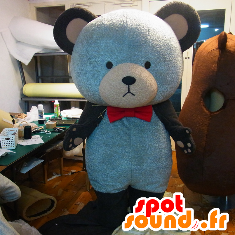 Mascot Kumataro, grande urso de peluche azul - MASFR27237 - Yuru-Chara Mascotes japoneses