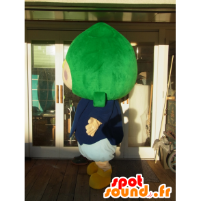 Kun mascot Pakumu, blonde boy with a vegetable on the head - MASFR27241 - Yuru-Chara Japanese mascots