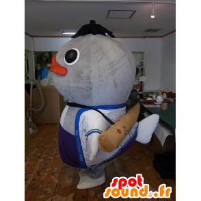 Mascota Yasutaro, pez grande gris, carpa gigante - MASFR27246 - Yuru-Chara mascotas japonesas