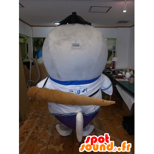 Yasutaro mascot, big gray fish, giant carp - MASFR27246 - Yuru-Chara Japanese mascots