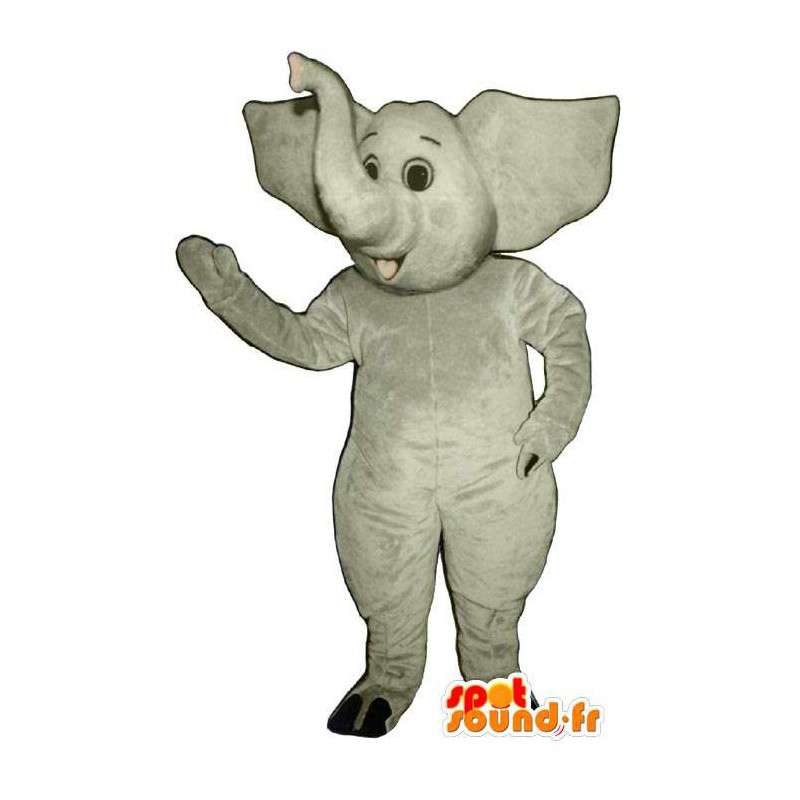 Maskot grå elefant. Elephant Suit - MASFR007029 - Elephant Mascot