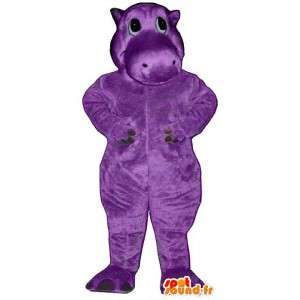 Mascotte d'hippopotame violet - Costume personnalisable - MASFR007033 - Mascottes Hippopotame