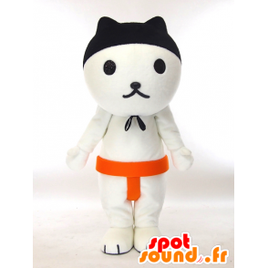 Black and white cat mascot sumo Okayama - MASFR27309 - Yuru-Chara Japanese mascots