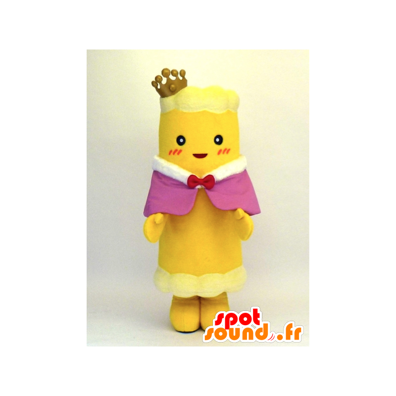 Mascot Chikuwa, rolo amarelo japonês com uma coroa - MASFR27362 - Yuru-Chara Mascotes japoneses