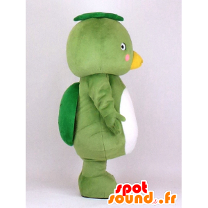 Mascot Wakappi, tartaruga verde, branco e amarelo - MASFR27363 - Yuru-Chara Mascotes japoneses