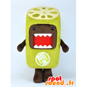 Maskotki Domo Kun przebraniu zielonego korzeń lotosu - MASFR27386 - Yuru-Chara japońskie Maskotki