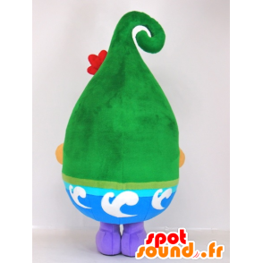 Nottorin mascot, green man, with black eyes - MASFR27404 - Yuru-Chara Japanese mascots