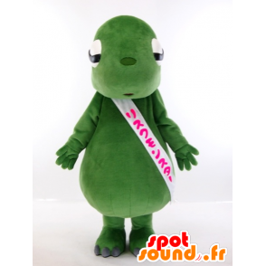 Maskot Risumongu obří zelený dinosaurus a zábava - MASFR27419 - Yuru-Chara japonské Maskoti