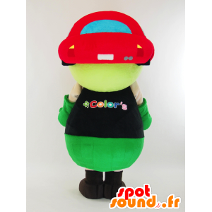 Mascot Color chan mann med en bil på hodet - MASFR27432 - Yuru-Chara japanske Mascots