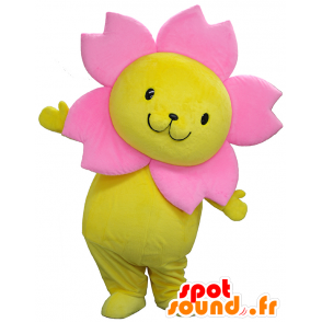 ゆるキャラマスコット日本人 の マスコット桜井まつり 黄色とピンクの花 非常にかわいいです 色変更 変化なし 切る L 180 190センチ 撮影に最適 番号 服とは 写真にある場合 番号 付属品 番号
