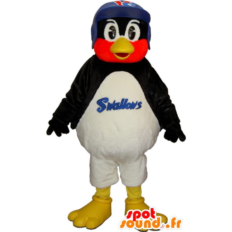 Yakult Swallows Maskottchen, schwarzer vogel, rot und weiß - MASFR27473 - Yuru-Chara japanischen Maskottchen