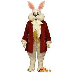 Bianco vestito della mascotte del coniglio - MASFR007095 - Mascotte coniglio
