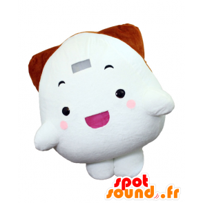 Bun-chan mascotte, wit en bruin man - MASFR27556 - Yuru-Chara Japanse Mascottes