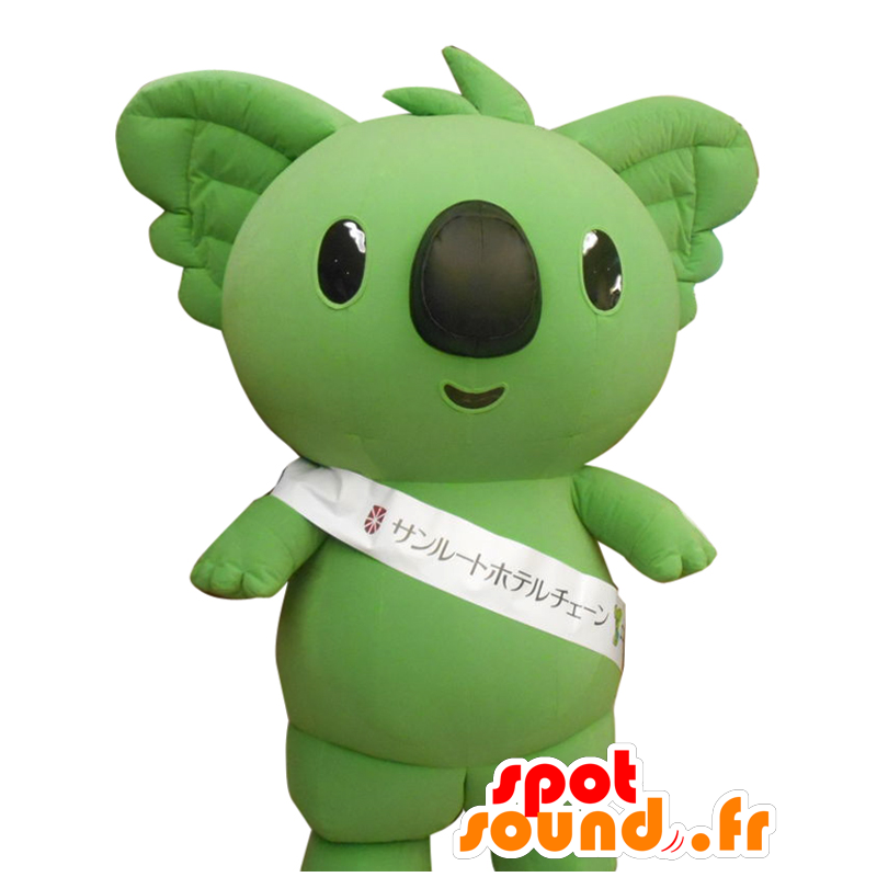 Ekoara mascotte, koala verde con un naso nero - MASFR27583 - Yuru-Chara mascotte giapponese