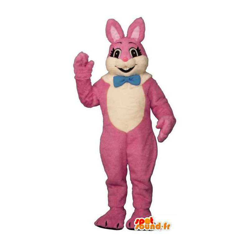 Roze en wit konijntje kostuum - MASFR007100 - Mascot konijnen